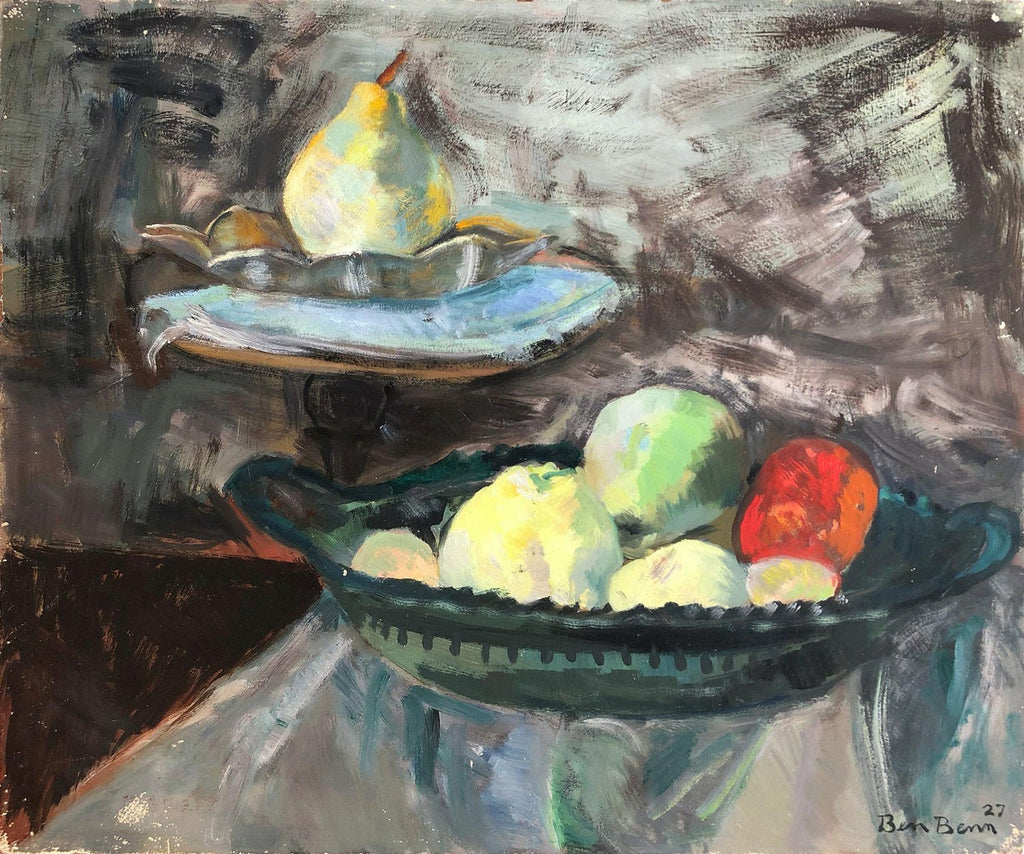 Oil Painting Still Life Fruit Bowl Polly Thayer Boston Modernist Woman Artist