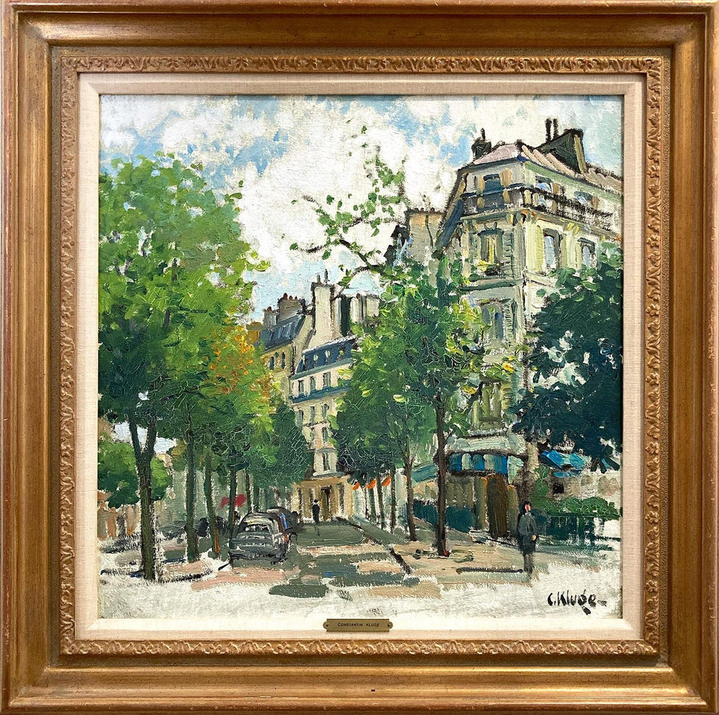 Expressionist Oil Painting Paris Scene View Architectural Visionism Olivier Foss