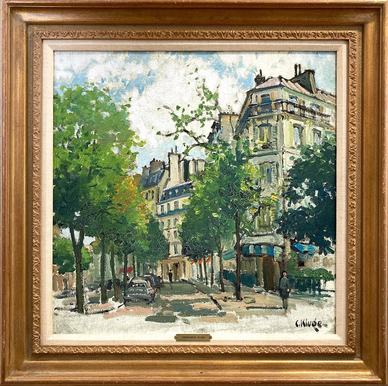 Parisian Beauties on the Boulevard, Post Impressionist French Painting