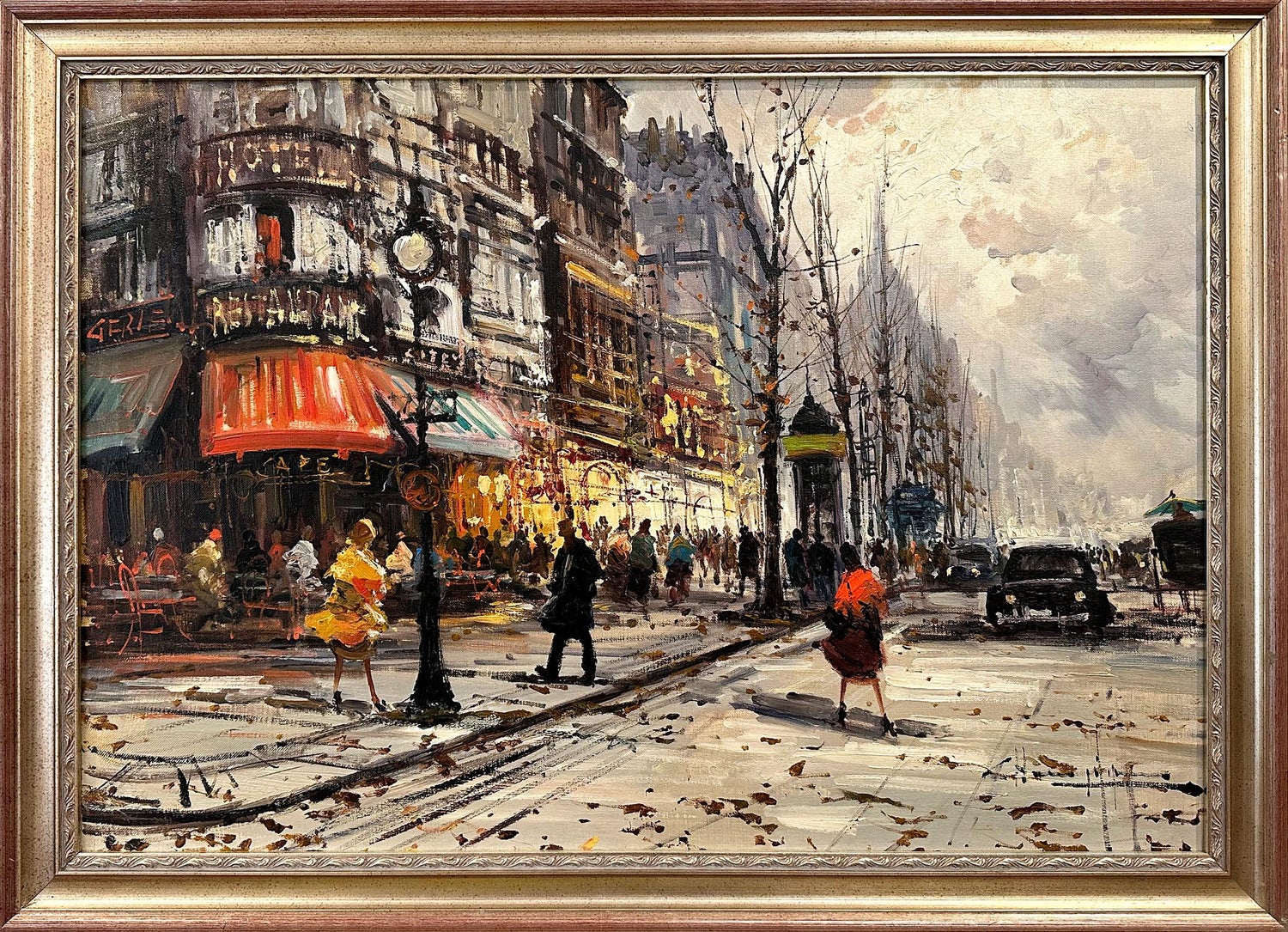 Parisian Beauties on the Boulevard, Post Impressionist French Painting