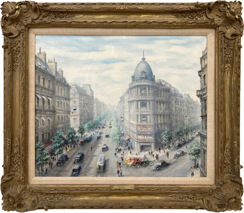 Parisian Beauties on the Boulevard, Post Impressionist French Painting