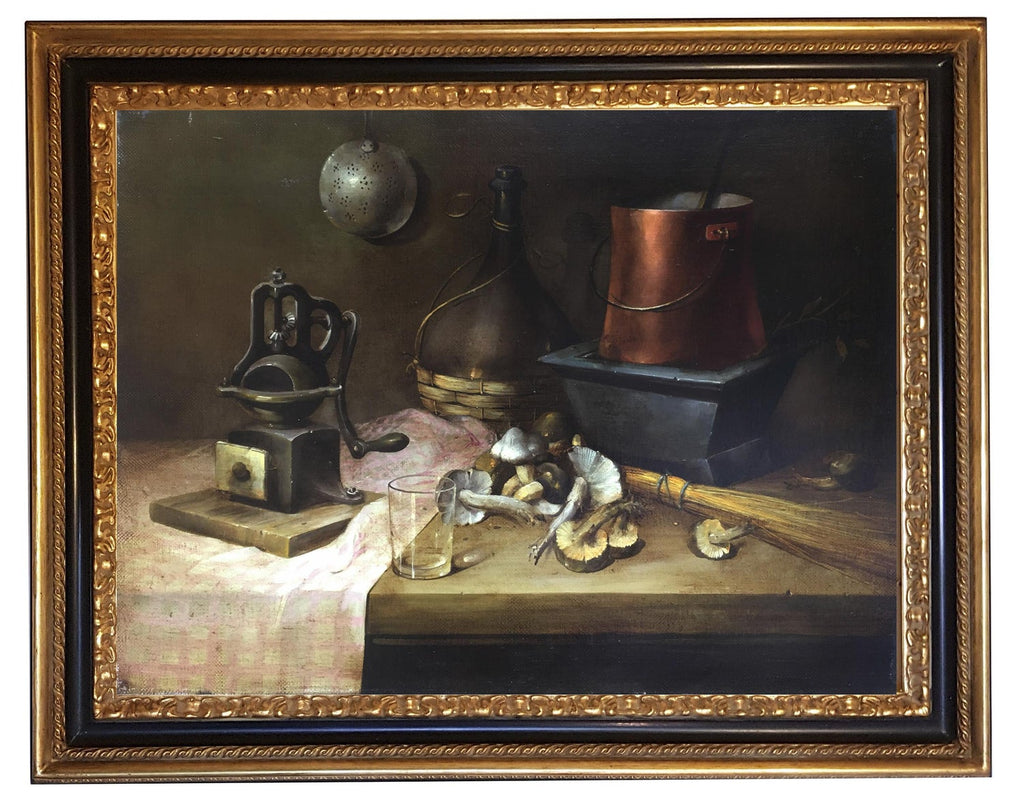 Still Life with Bread and Vegetables Oil Painting