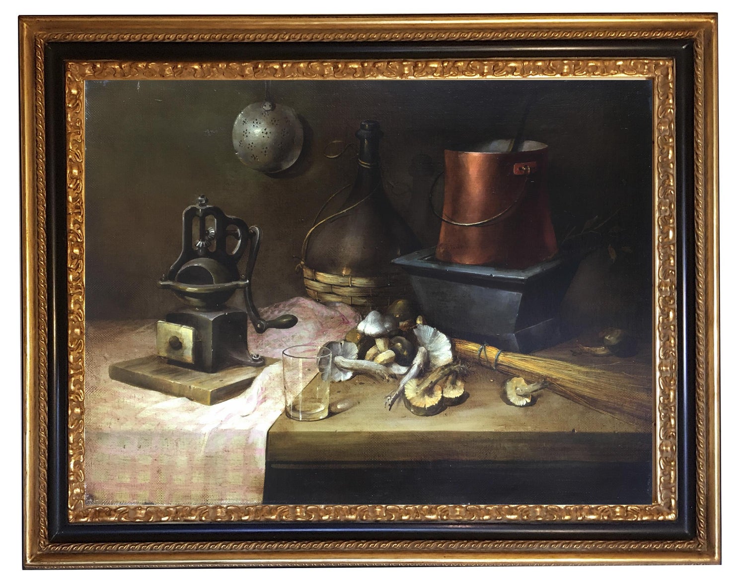 Still Life with Bread and Vegetables Oil Painting
