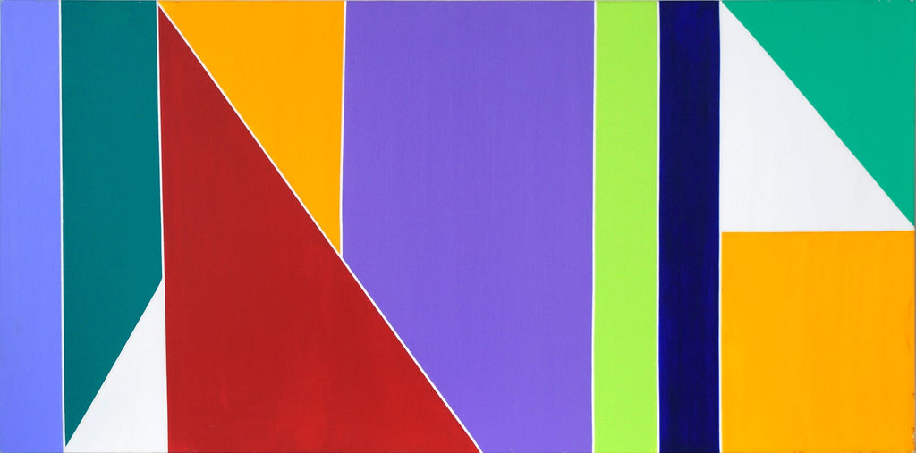 Angular Revelation, Abstract Geometric Day Glo Street Art Graffiti Painting