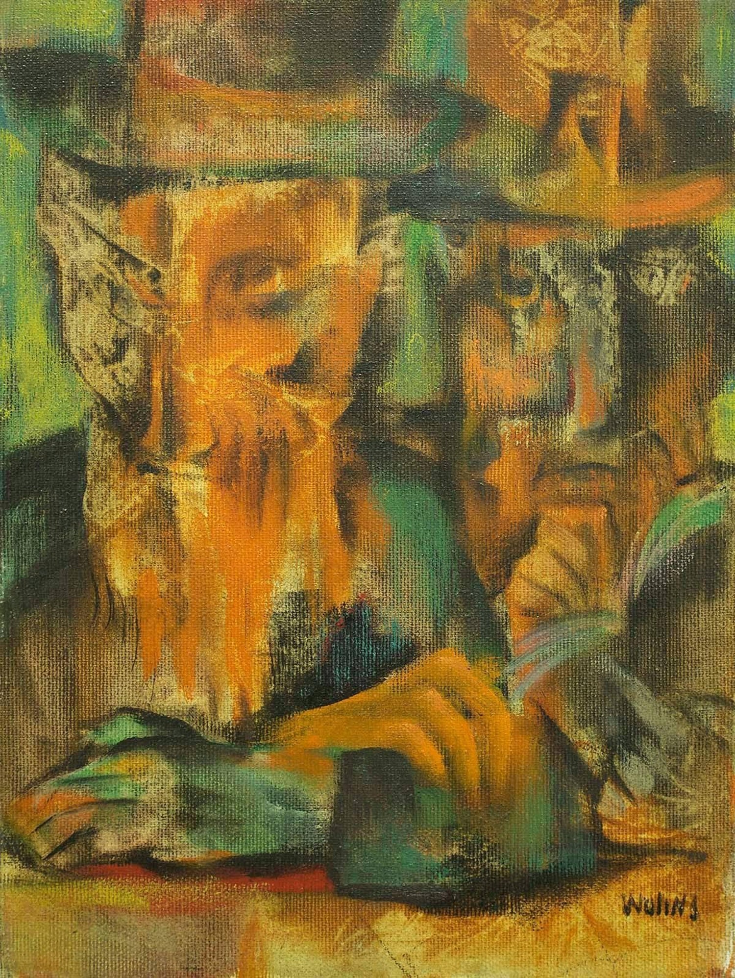 Judaica Modernist "The Sage" Rabbi Portrait