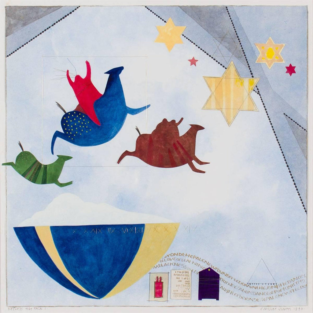 Beyon The Pale I, Jewish, Native American Symbolist Painting