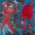 Vibrant Abstract Rhino Horn Jay Milder Figurative Expressionist Art Oil Painting