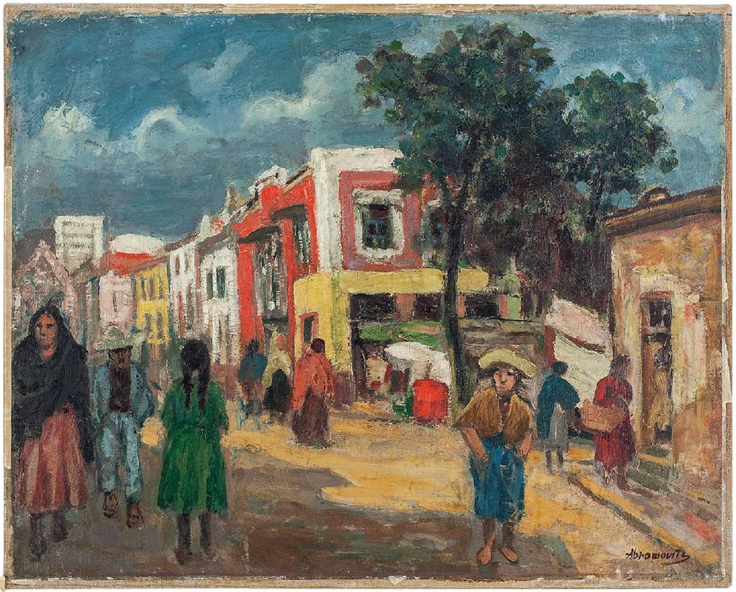 Old City Jerusalem Landscape Russian Israeli Judaica Oil Painting