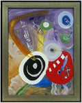 Bold Gestural Figurative Abstract Painting