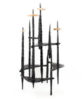 Mid Century Brutalist Iron, Stone Sculpture, Israeli Master David Palombo