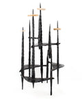 Mid Century Brutalist Iron, Stone Sculpture, Israeli Master David Palombo