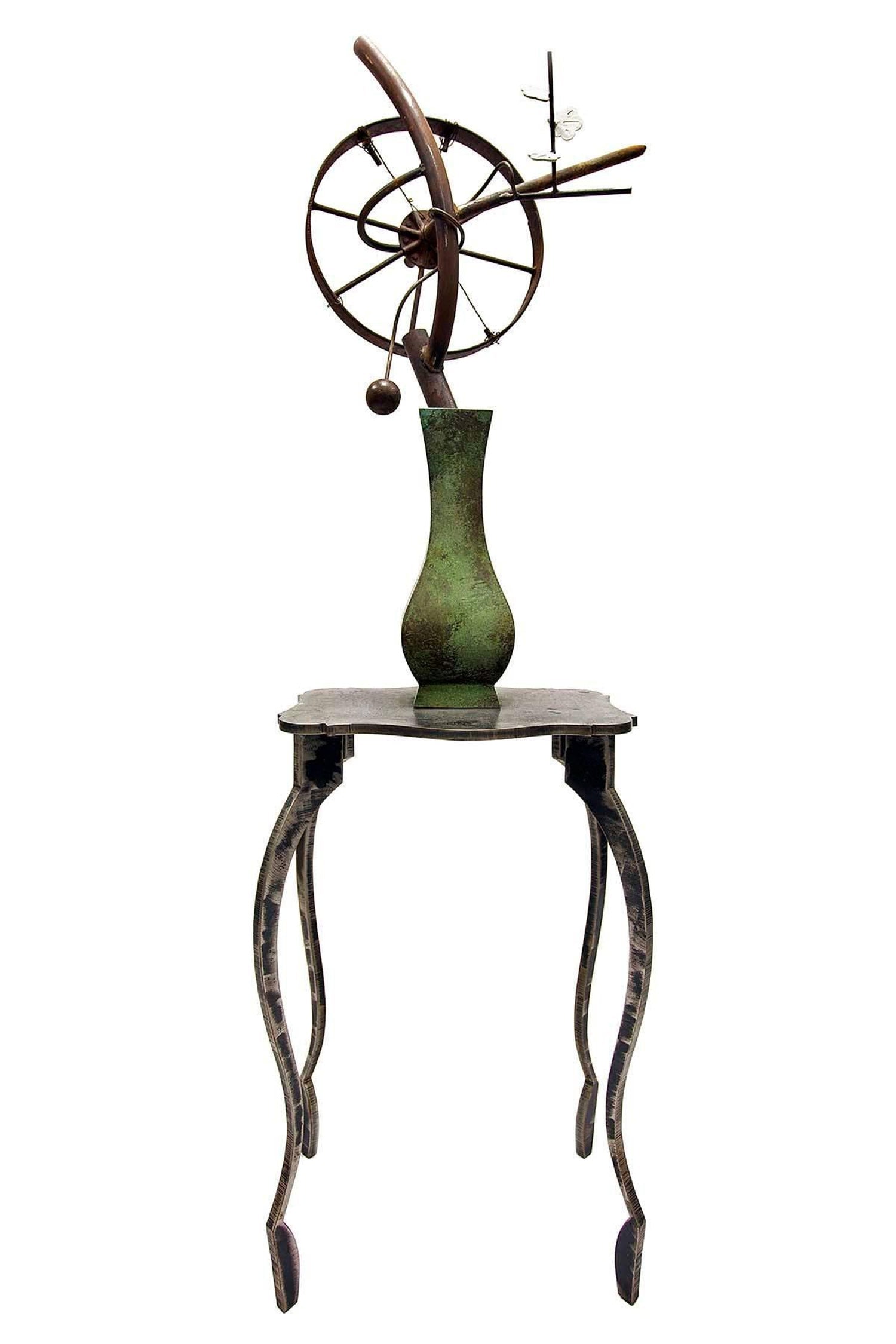 Table and Vase, Large (Life Size) Modernist Zen Sculpture David Kimball Anderson