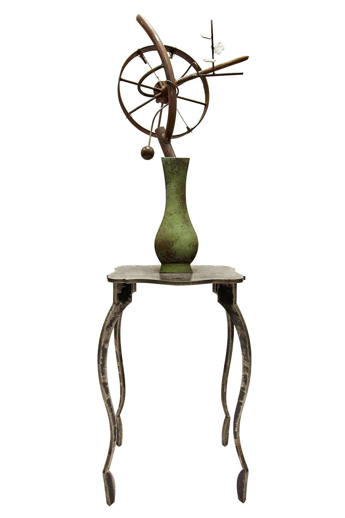 Table and Vase, Large (Life Size) Modernist Zen Sculpture David Kimball Anderson