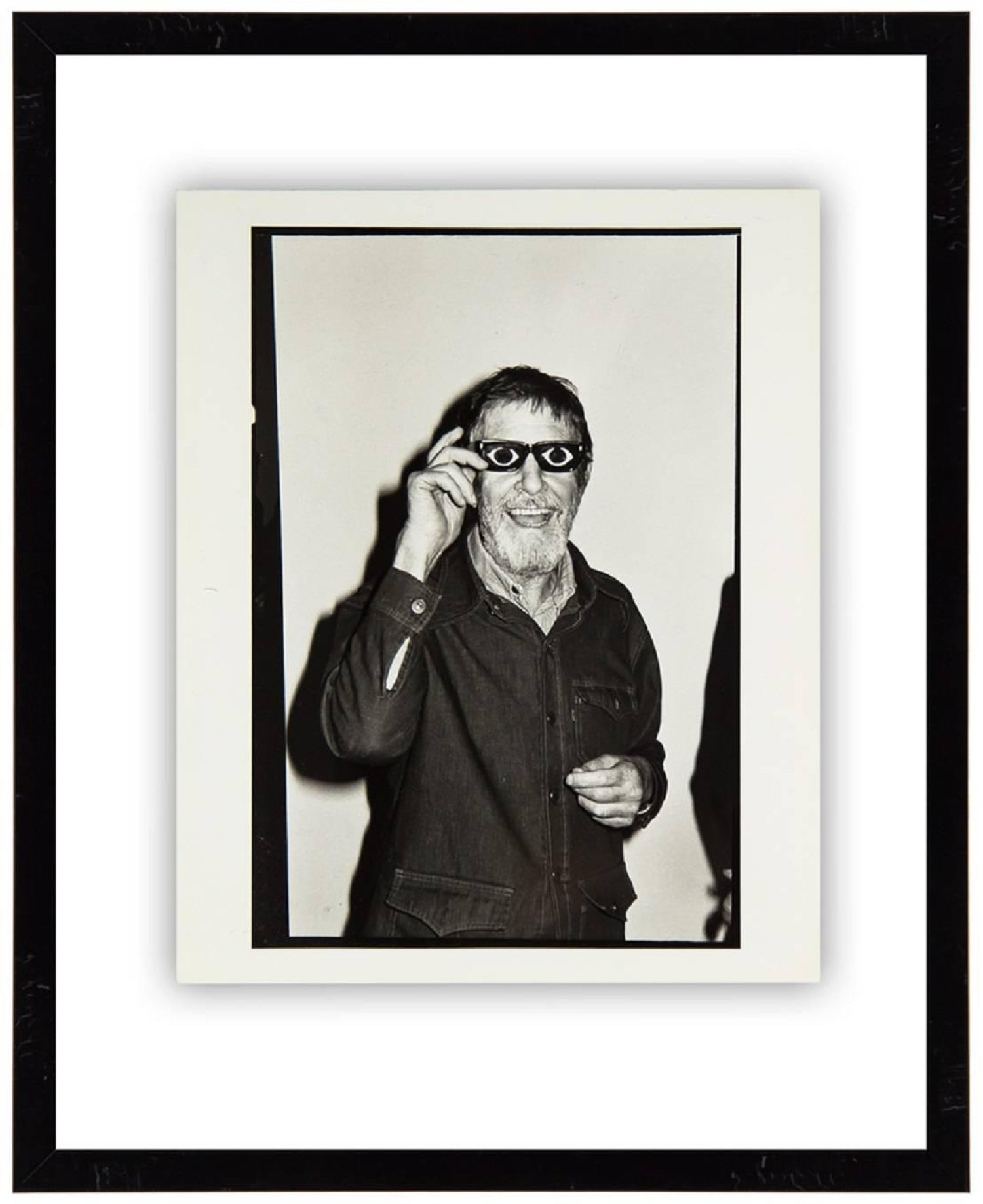 Vintage Print Silver Gelatin Signed Photograph Poet Allen Ginsberg Howl Photo