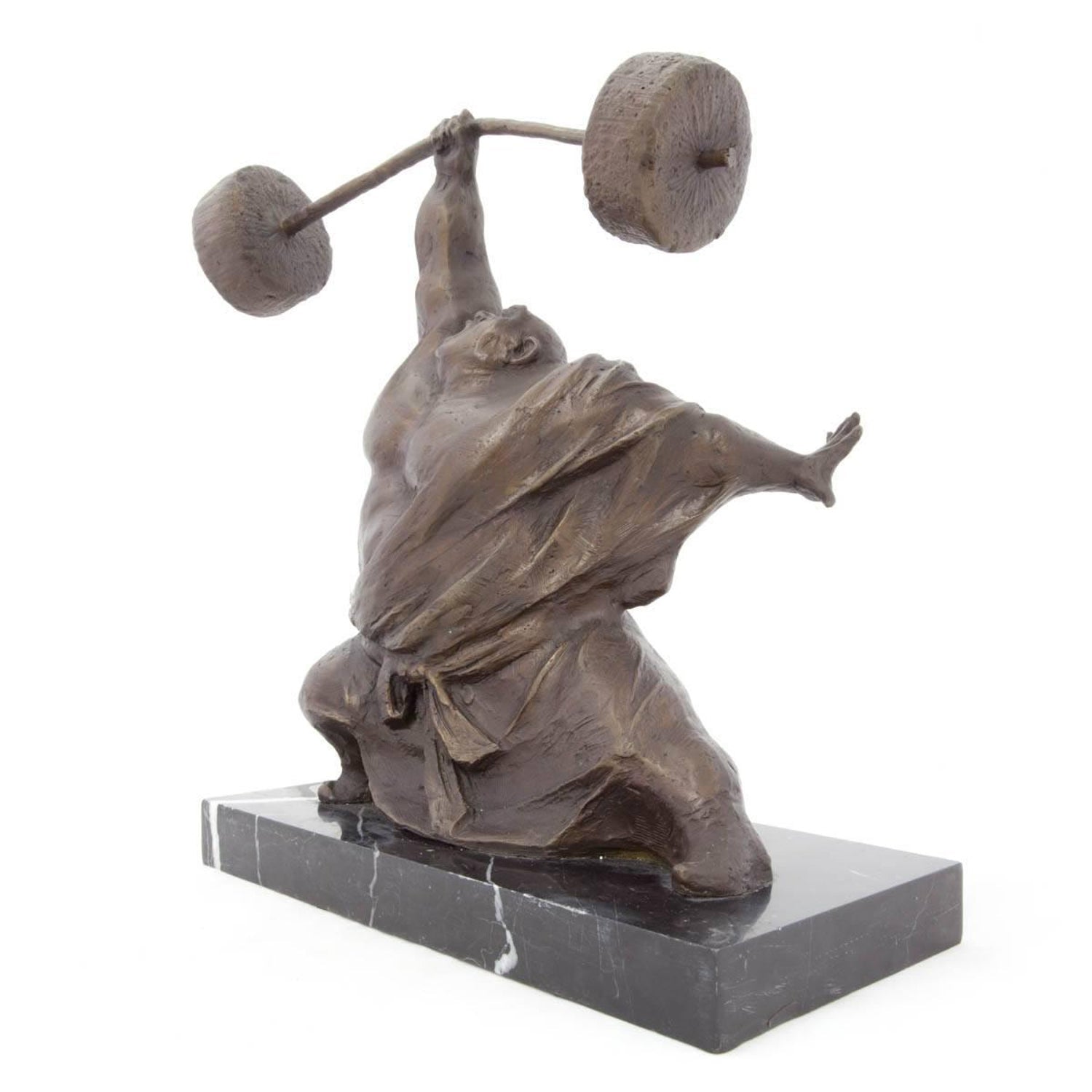 Weight Lifter Chinese Contemporary Art Bronze Sclupture