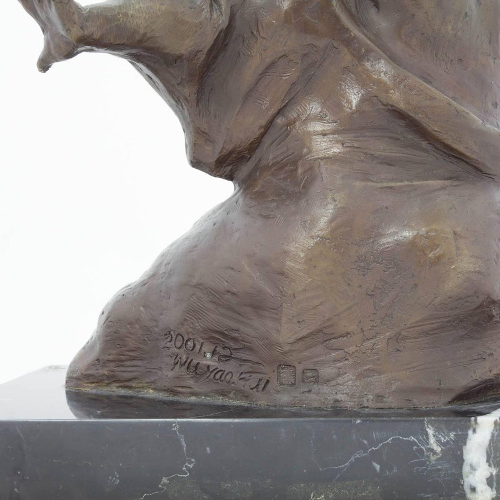 Weight Lifter Chinese Contemporary Art Bronze Sclupture