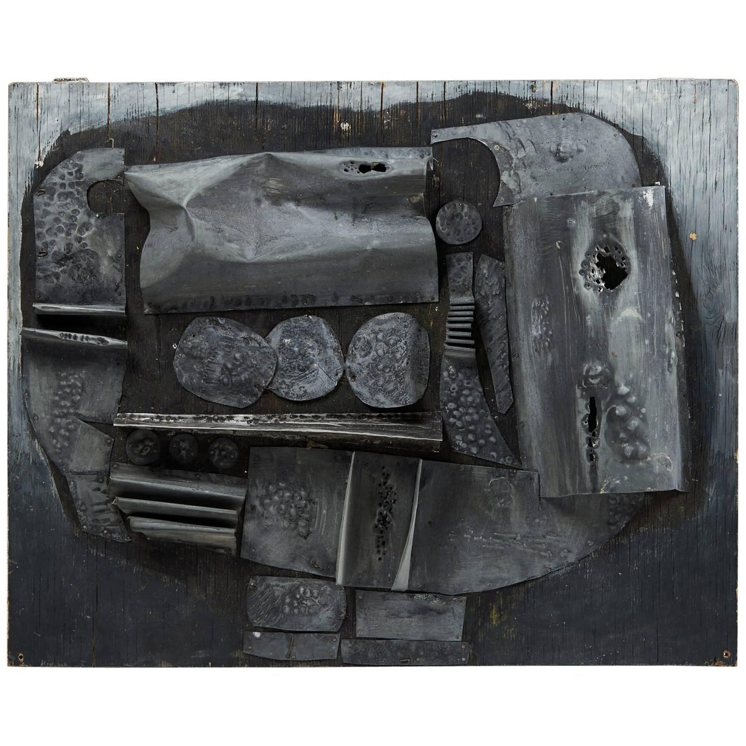 Bill Haendel Americana 'A Child's War' Cast Paper Relief Sculpture