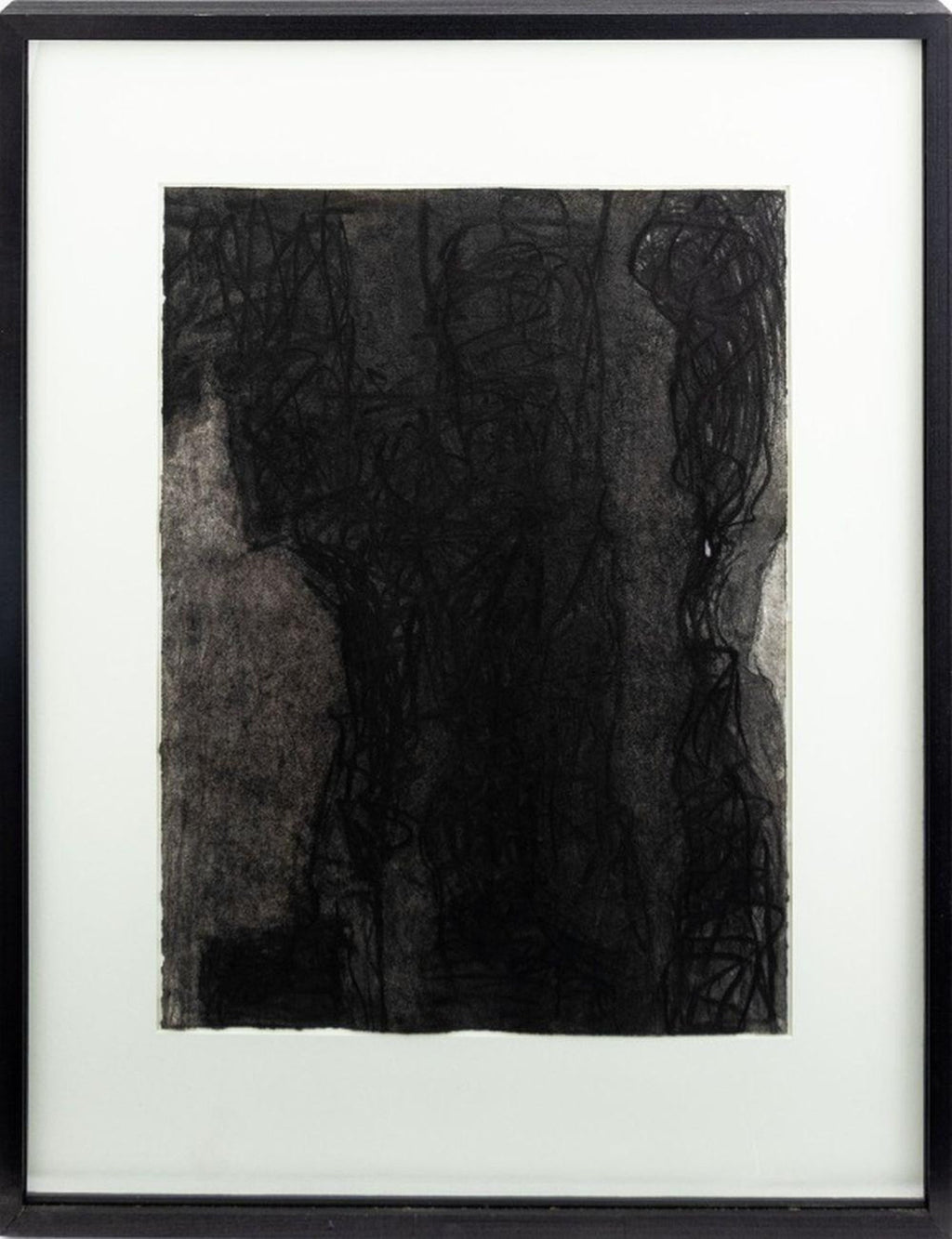 Abstract Gestural Drawing Chalk and Charcoal Drawing, Light Sculpture Artist