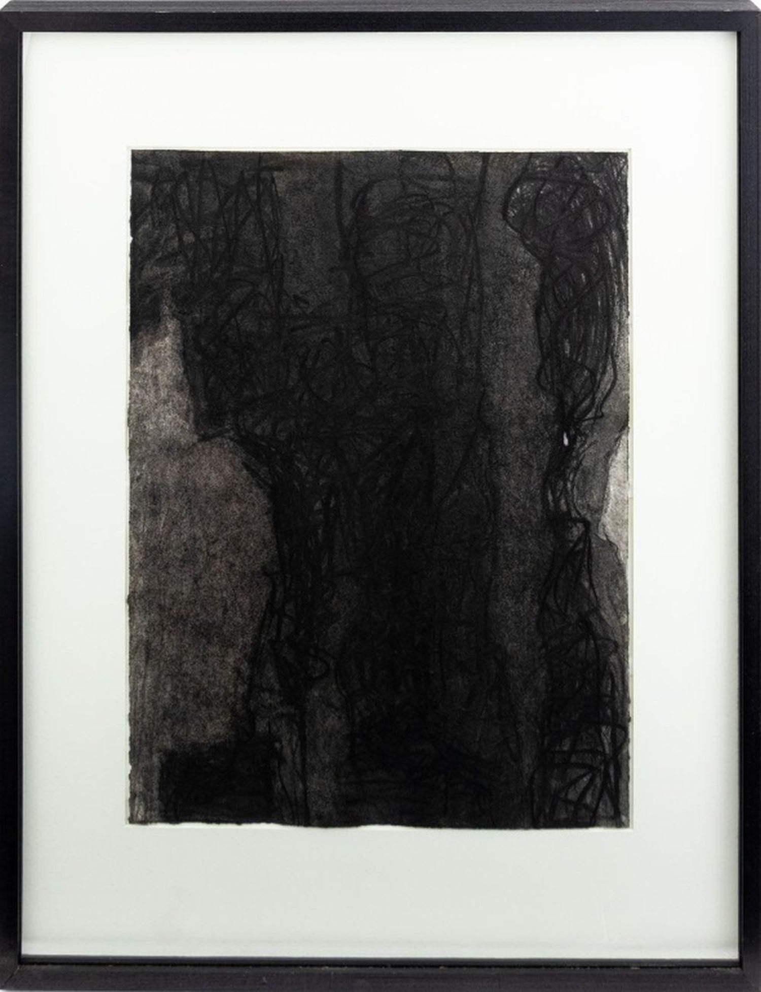 Abstract Gestural Drawing Chalk and Charcoal Drawing, Light Sculpture Artist