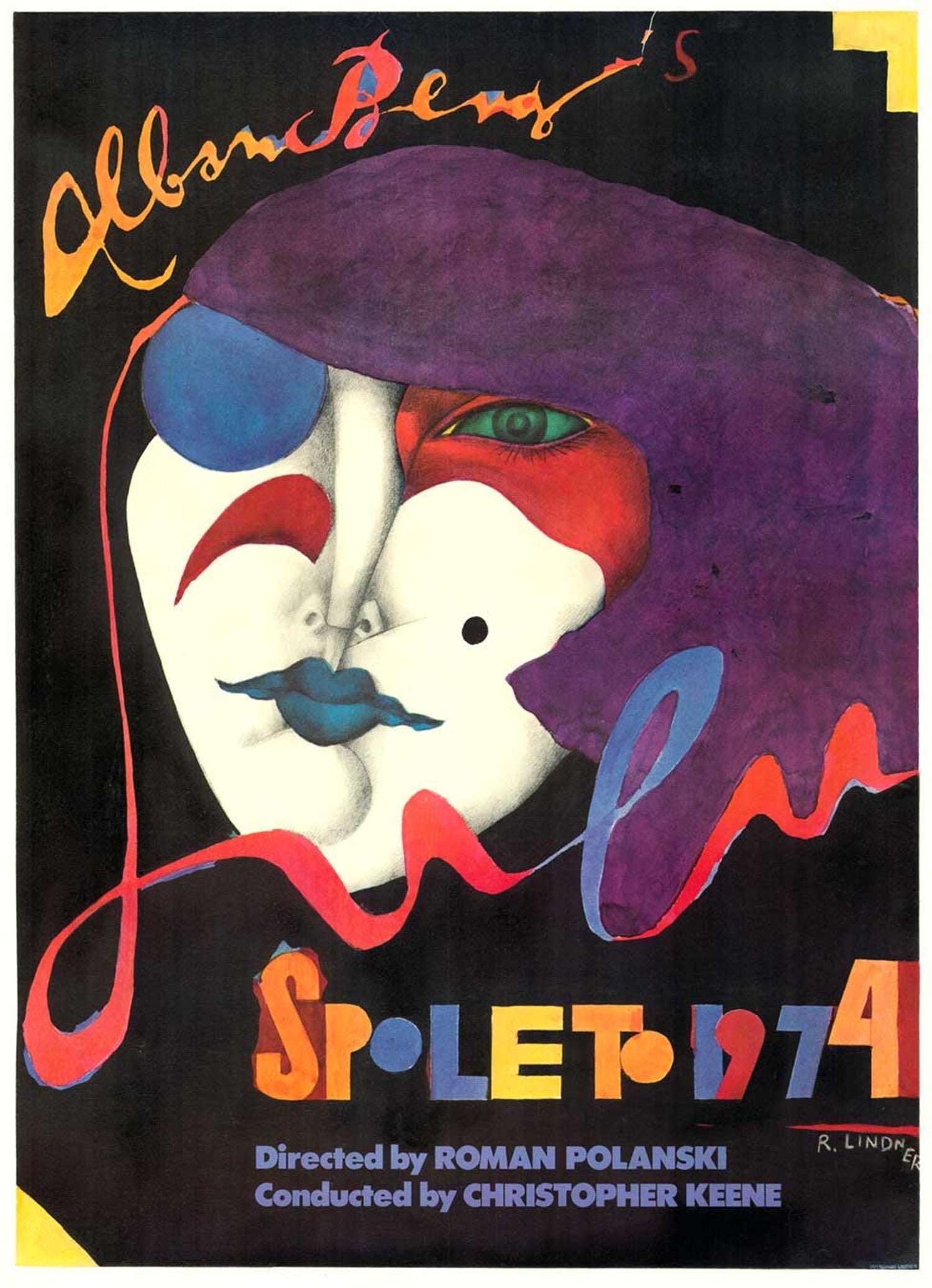 Offset Lithograph Poster Resistible Rise of Arturo, Bertold Brecht 1968 Pop Art