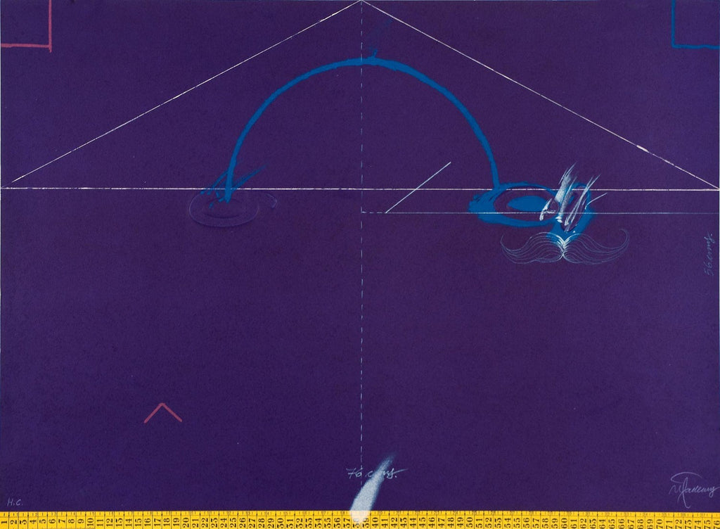 Austrian Sound Space Architect Bernhard Leitner Photo Lithograph Hand Signed Art