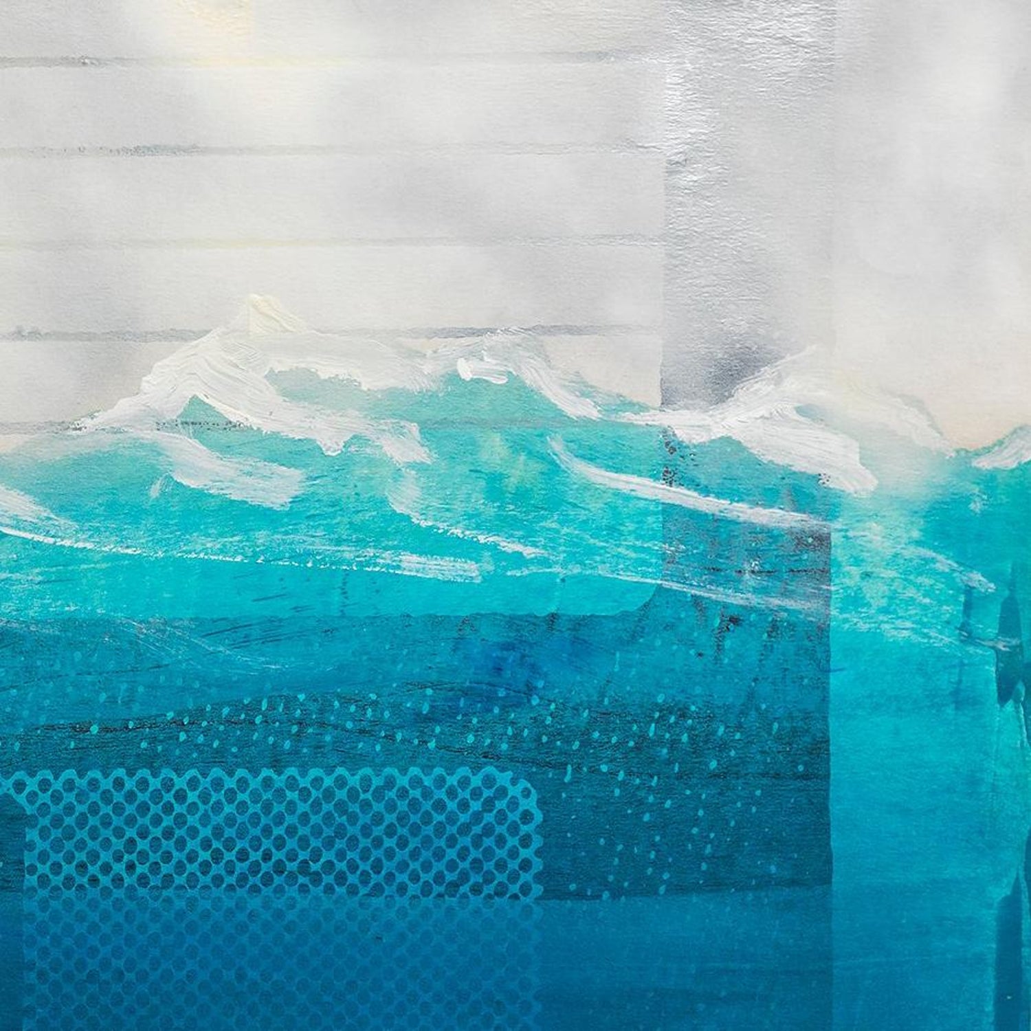 Iain Baxter& "Containing Landscape" Conceptual Monoprint Painting