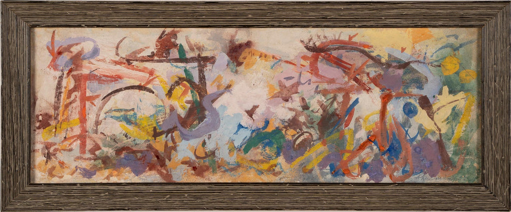 American Modernist Oil Painting Gestural Landscape WPA Artist Group of 10