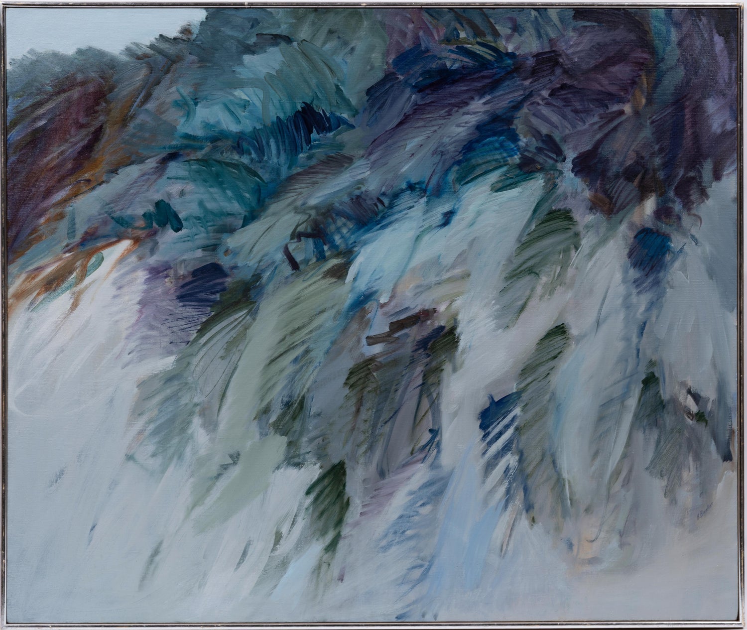 Large Abstract Landscape Pastel Drawing Painting San Francisco Artist, Megan #13