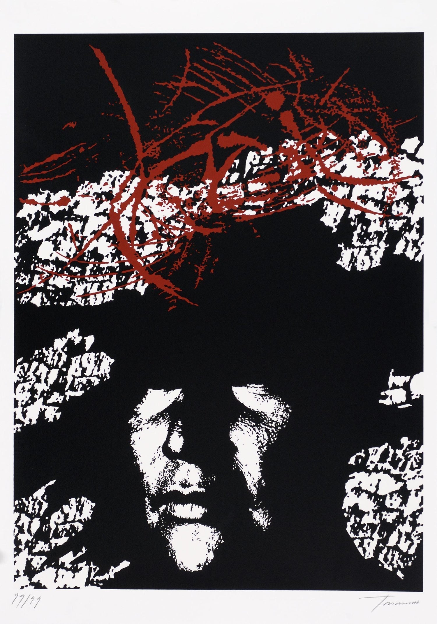 Argentine Italian Ink jet print mounted on polystyrene Fabian Marcaccio Muse X