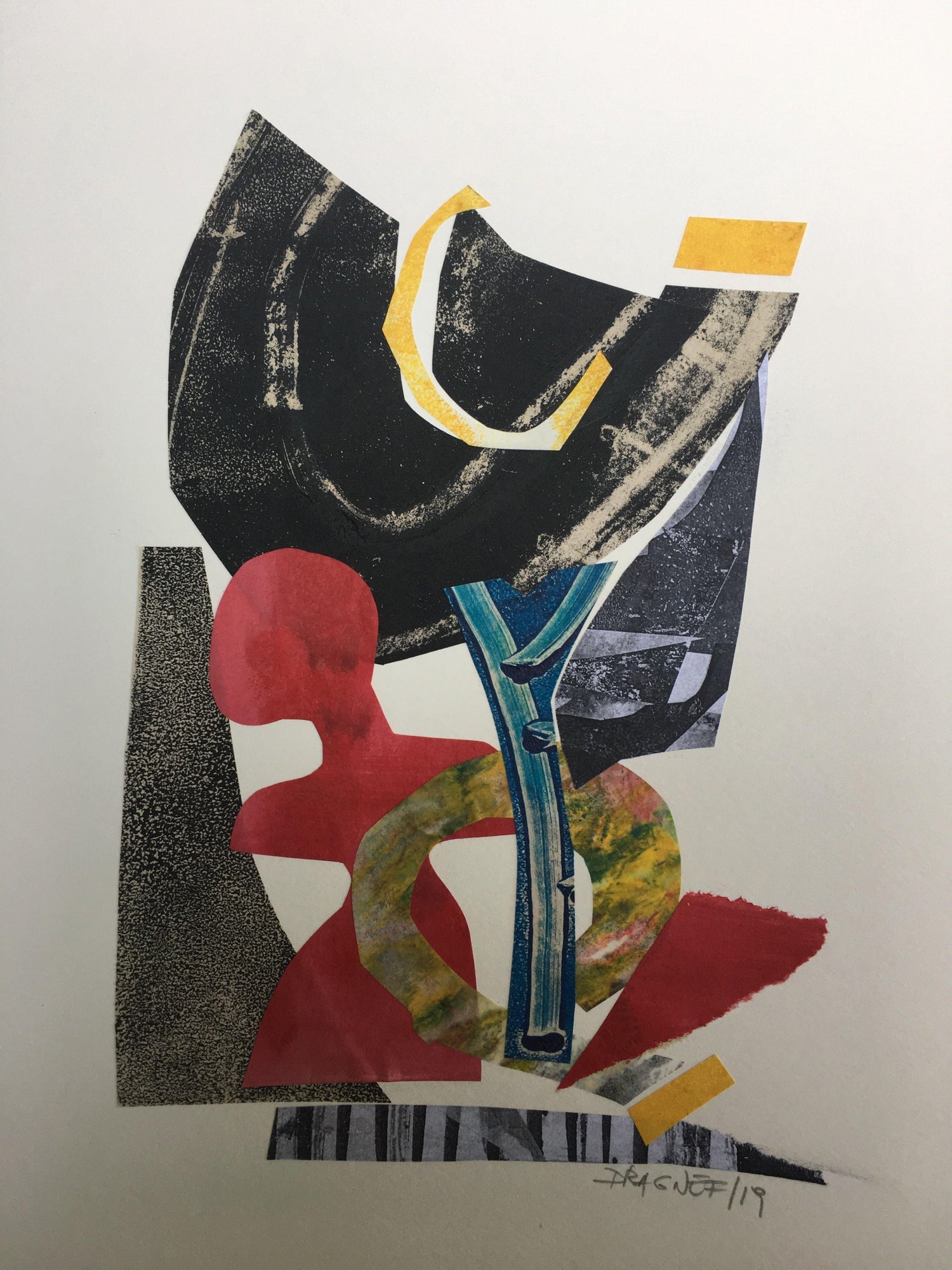 Iain Baxter& "Deflecting Landscape" Conceptual Monoprint Painting