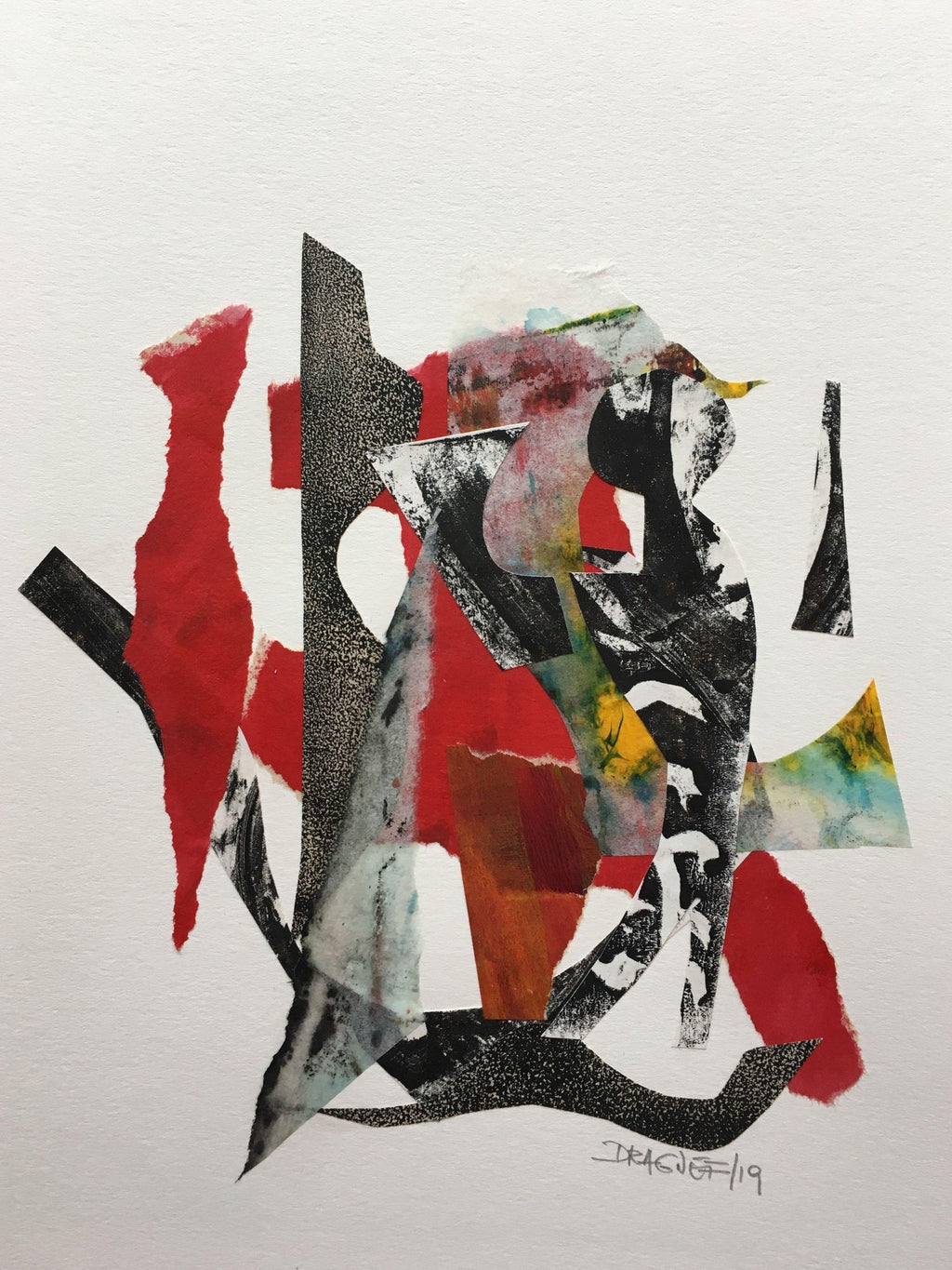 Iain Baxter& "Deflecting Landscape" Conceptual Monoprint Painting