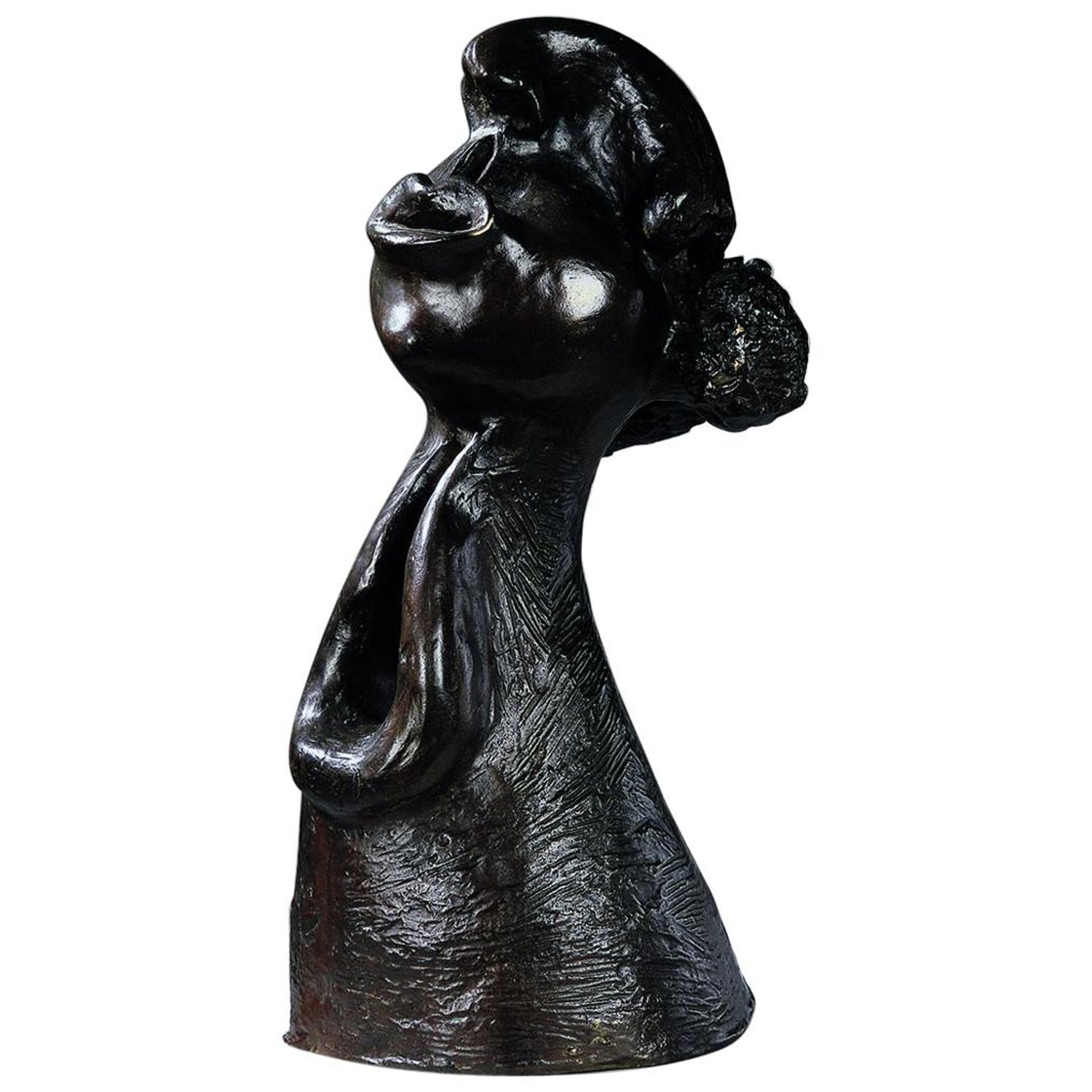 Judaica Bronze Sculpture "Rabbi" Figure Jewish American Boston Figural Modernist