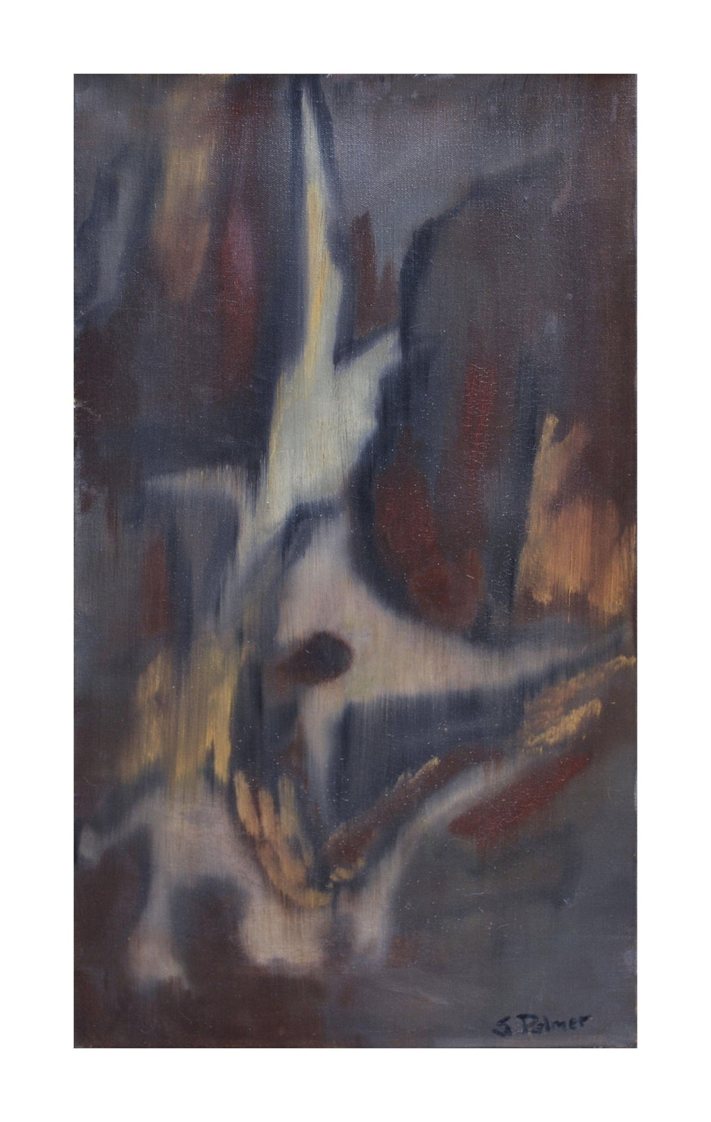 Large Mounted Abstract Color Photograph Sculpture Detail