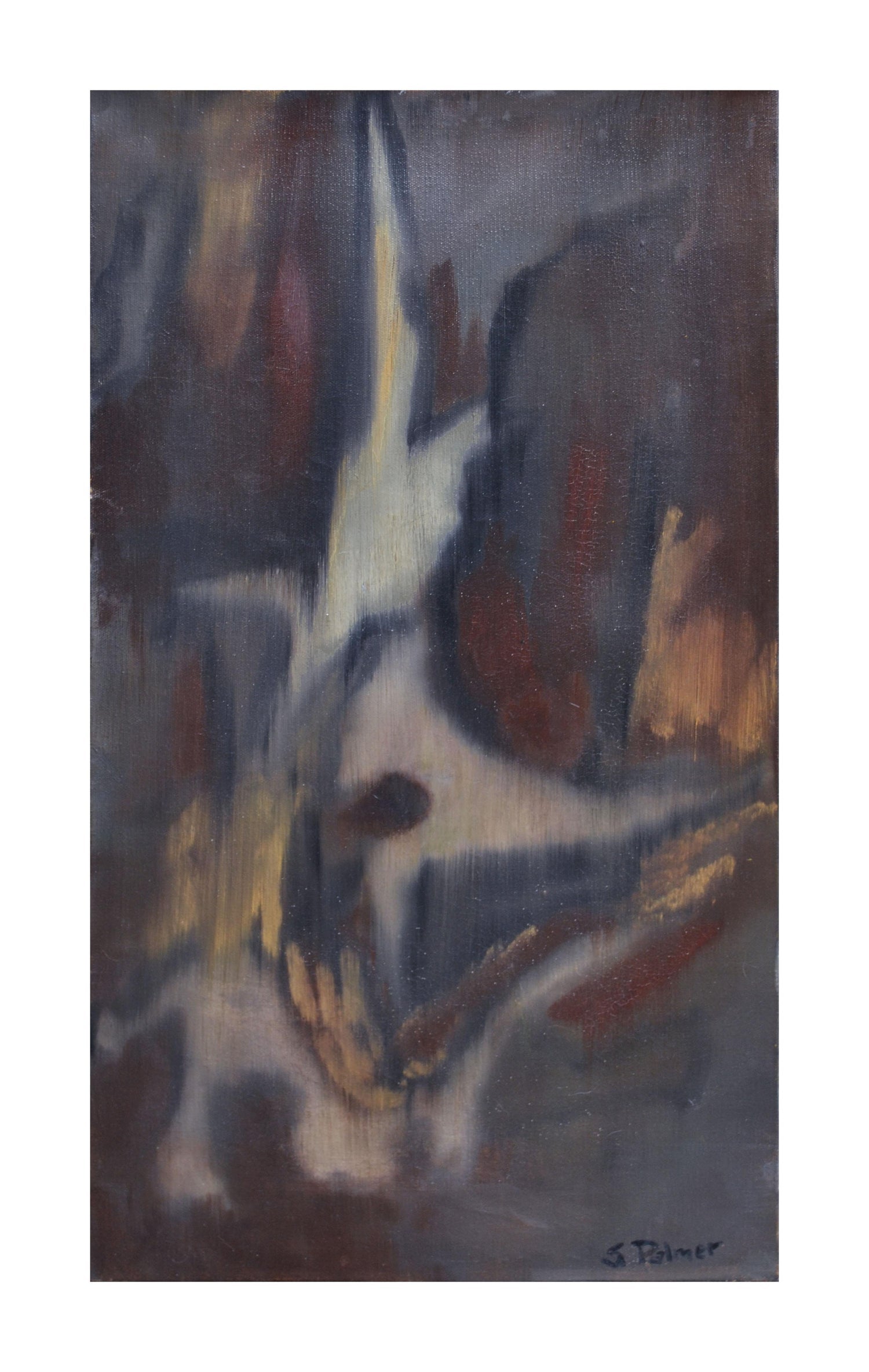 Large Mounted Abstract Color Photograph Sculpture Detail