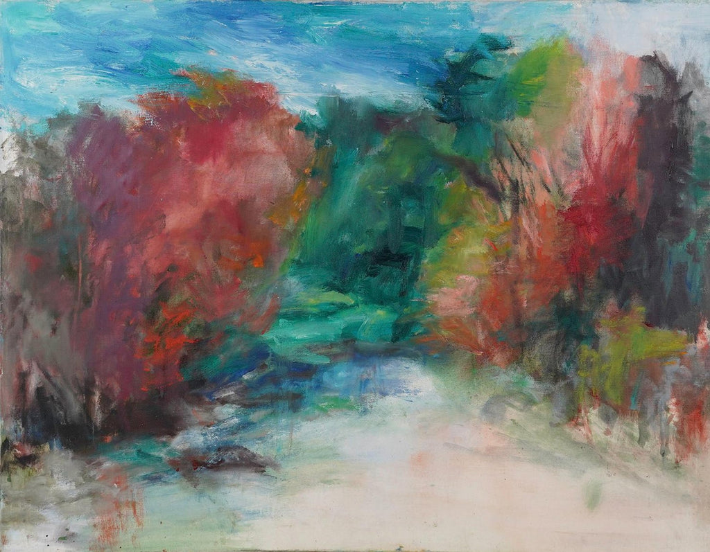 Large Abstract Landscape Pastel Drawing Painting San Francisco Artist, Megan #13