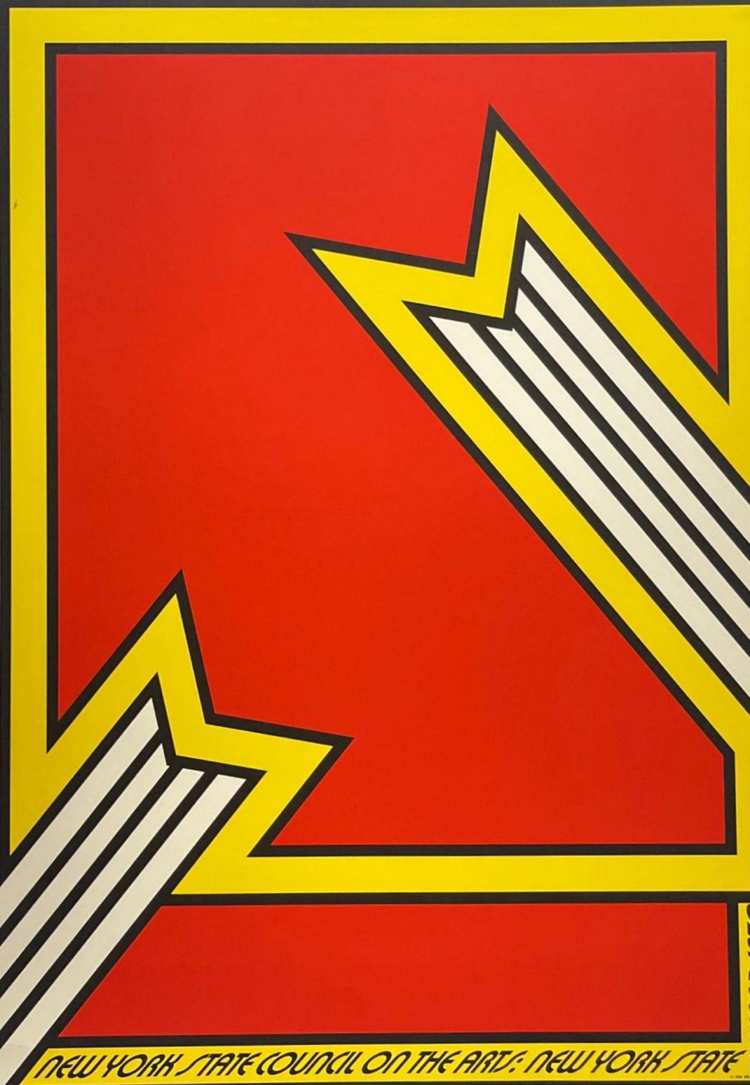 Pop Art 1970s Vintage Silkscreen Screen Print Street Signs Titled Calendar