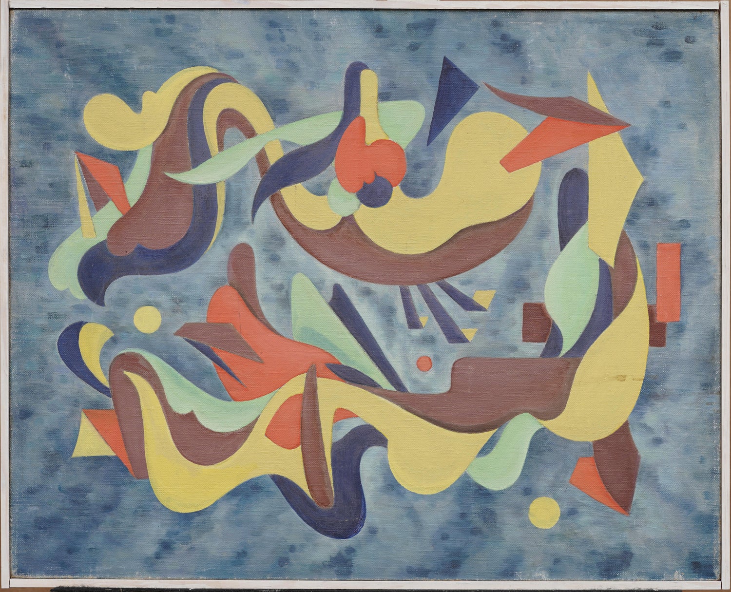 Early Abstract Expressionist Gouache Painting WPA Jewish Artist