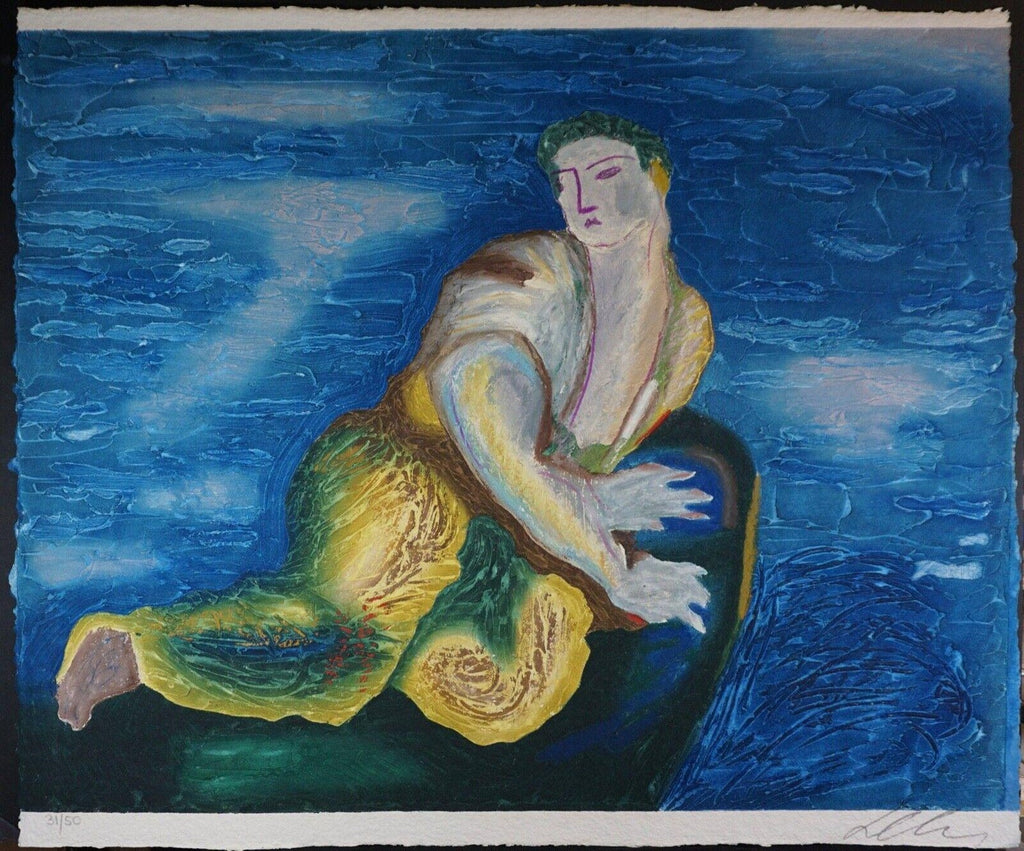 Lithograph Italian Post Modernist Figurative Pop Art