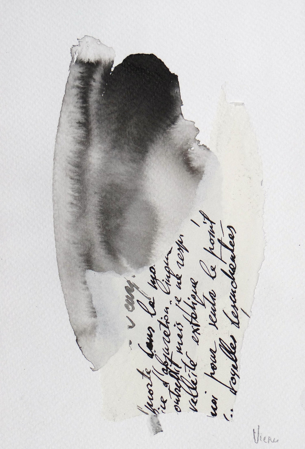 Post Soviet Russian Avant Garde Photograph Mixed Media Gum Arabic Photo Painting