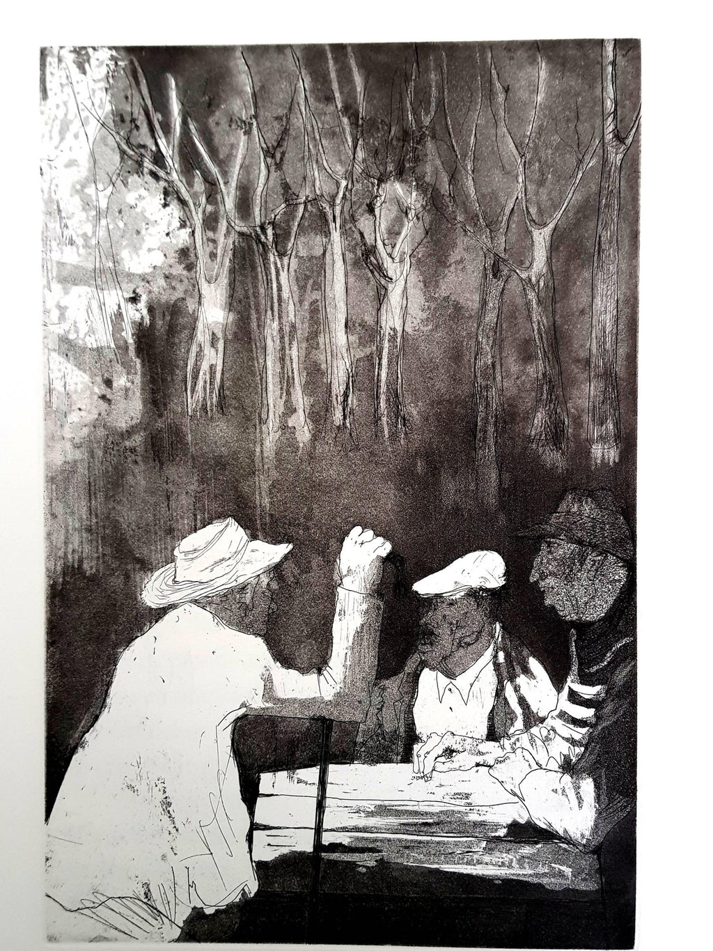 Jack Levine American Modernist Social Realist WPA Artist Aquatint Etching