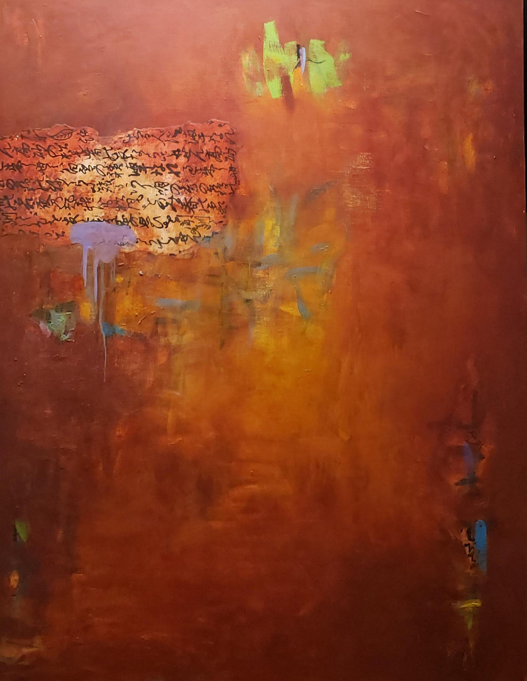 Exceptional Monumental David Shapiro Abstract Expressionist Painting