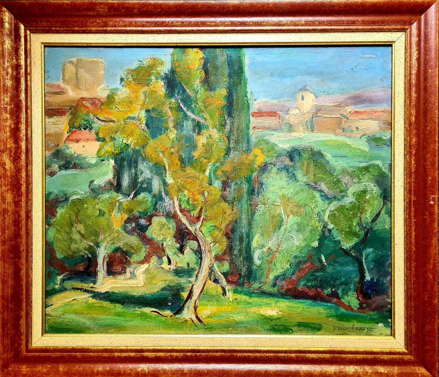 Jerusalem Tower of David, Sabra, Israeli British Modernist Impasto Oil Painting