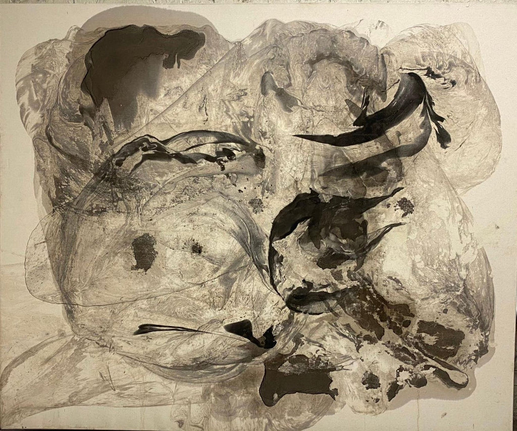 Surrealist Painting, Birds of Prey with Fish J. James Akston