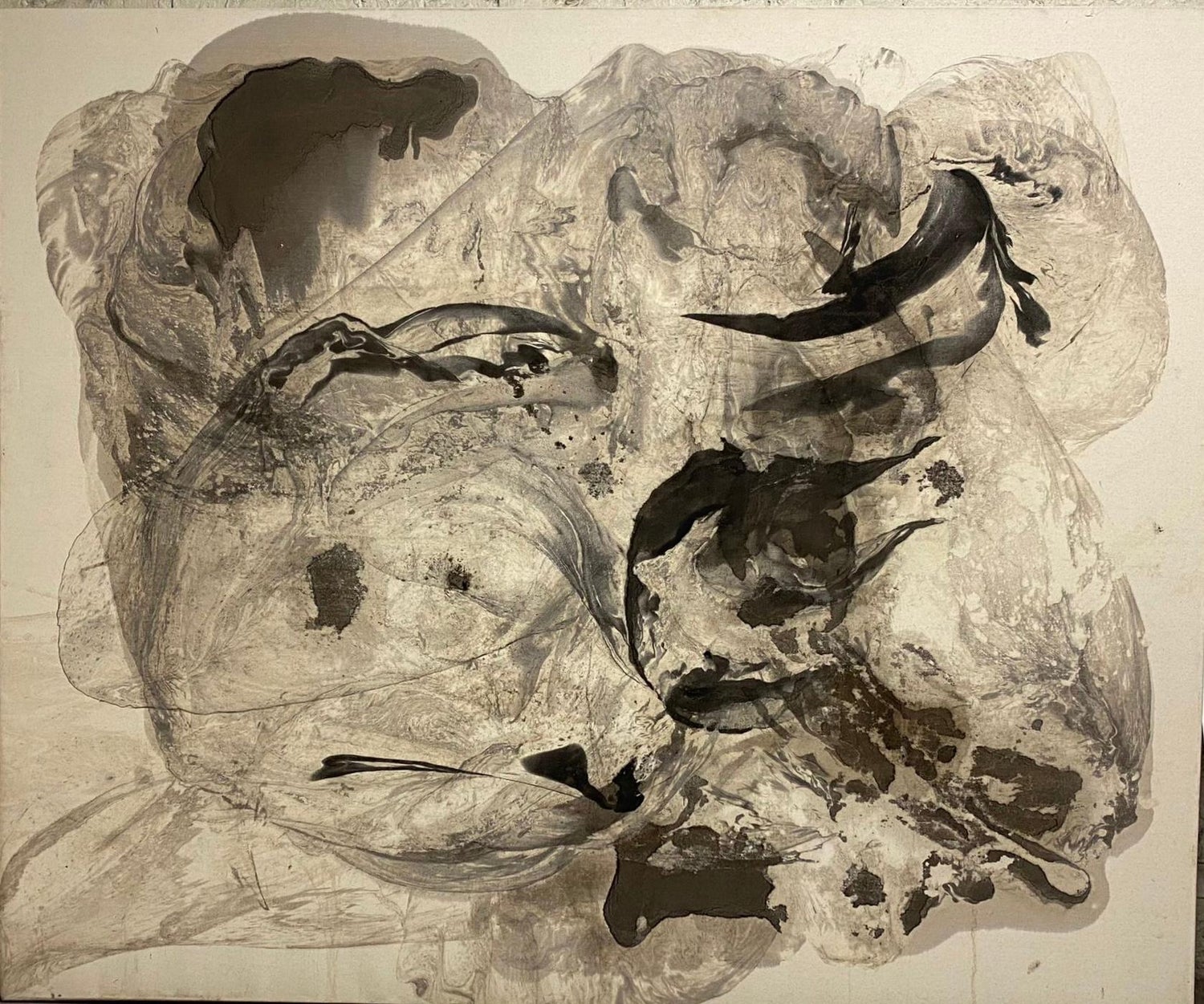 Surrealist Painting, Birds of Prey with Fish J. James Akston