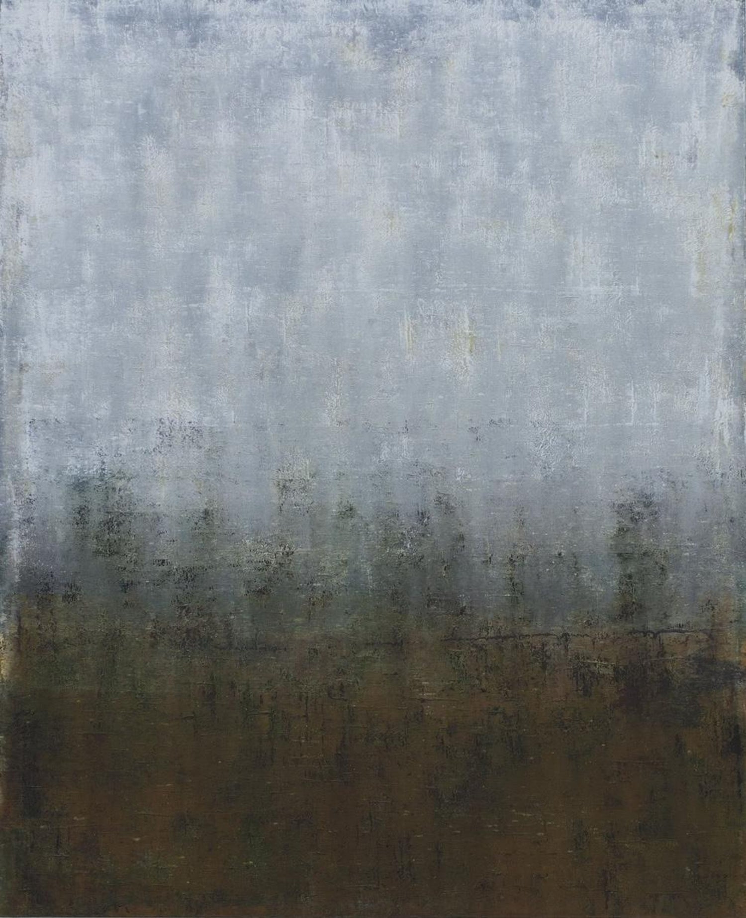 Patina & Silkscreen Painting on Steel Canadian Contemporary Art Marjan Eggermont