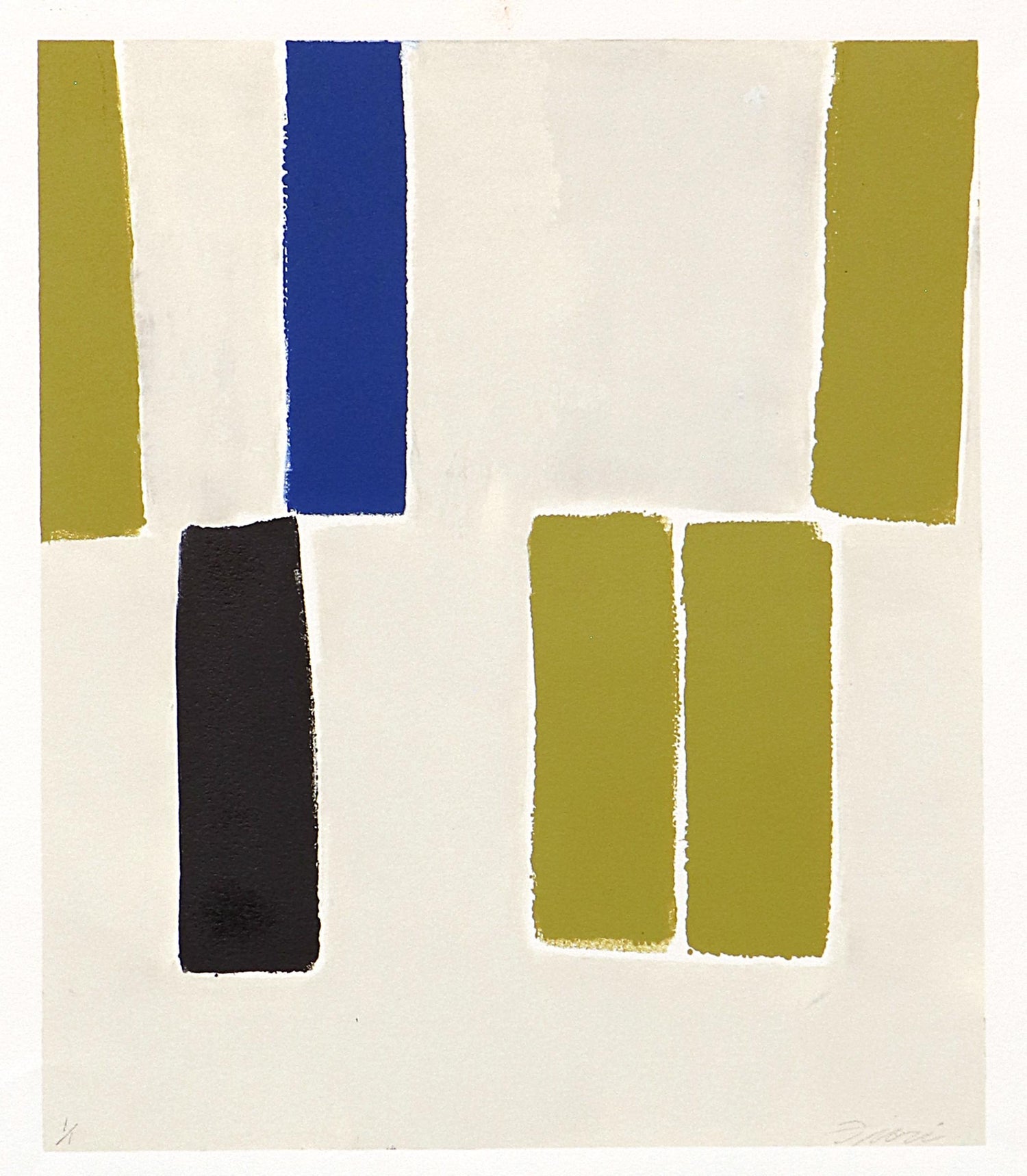 Large Abstract Color Aquatint Etching Jazz Mary Heilmann American Modernist Art