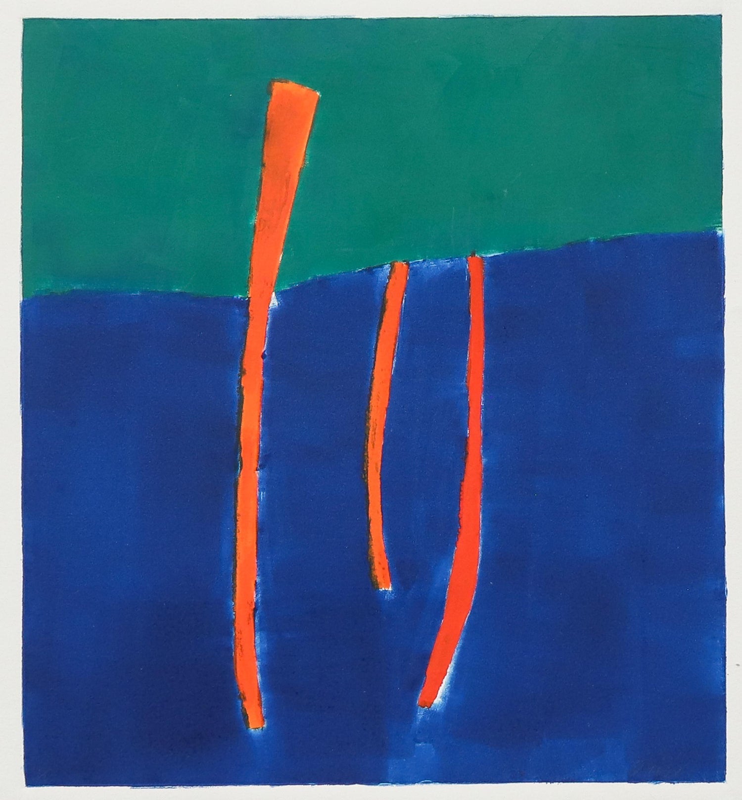 Large Abstract Color Aquatint Etching Jazz Mary Heilmann American Modernist Art