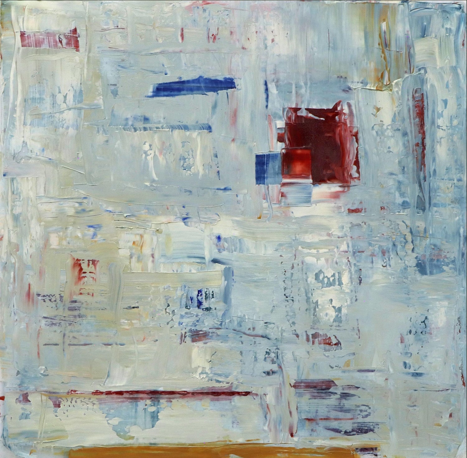 Large Rigoberto Mena Contemporary Cuban Abstract Expressionist Oil Painting