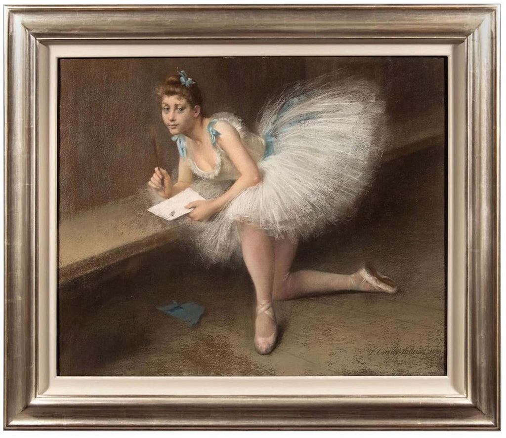 Post Impressionist Ballet Dancer Oil Painting Louis Kronberg French Ballerina