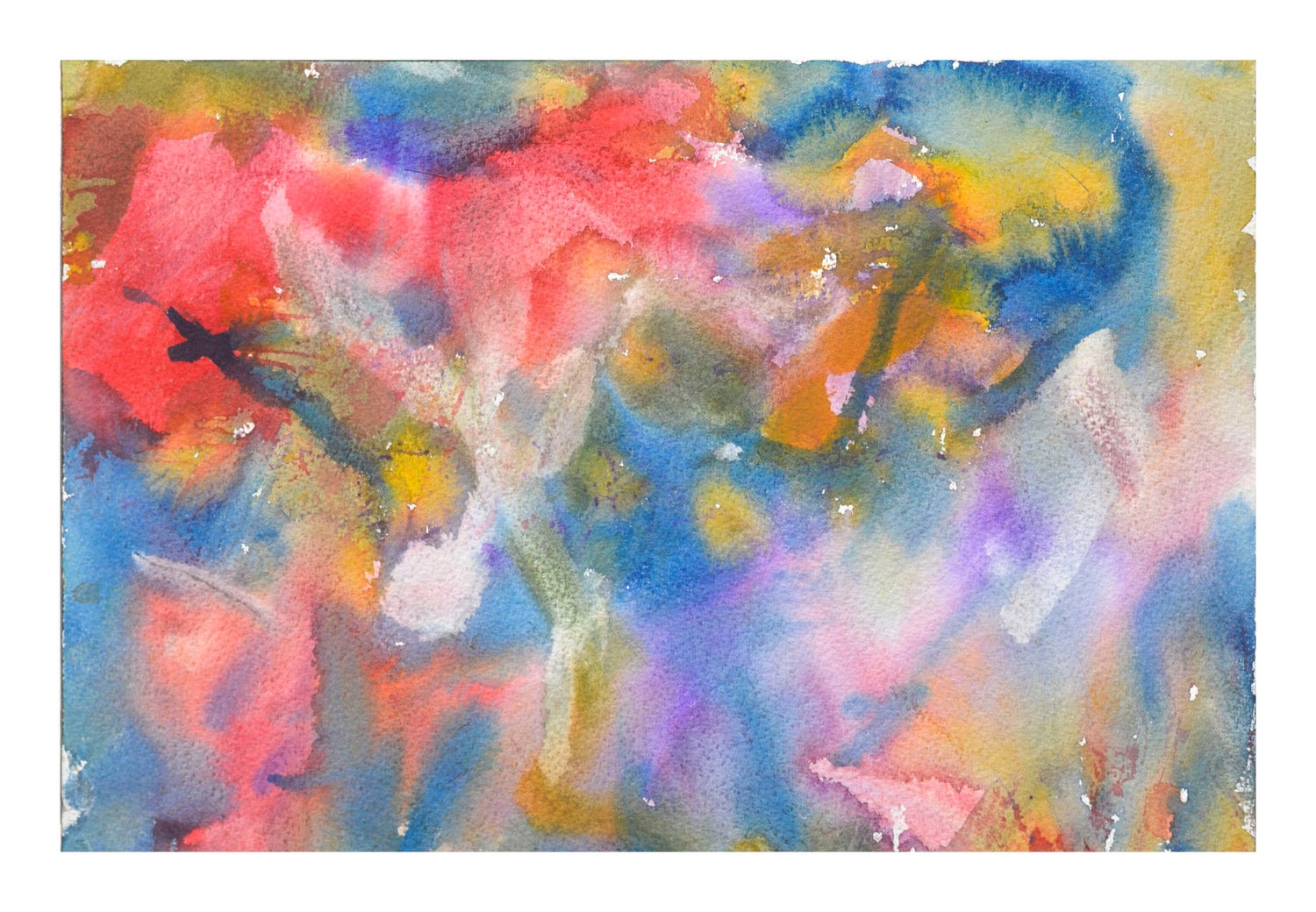Abstract Pastel Crayon Drawing Color Abstract, Seasonal Letter John Von Wicht
